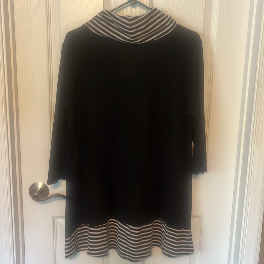 Striped Cowl Neck Sweater/Tunic - Picture 4 of 4